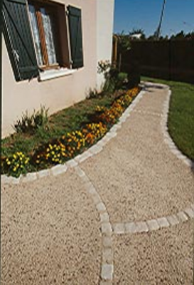 calepinage en pavés décoratifs