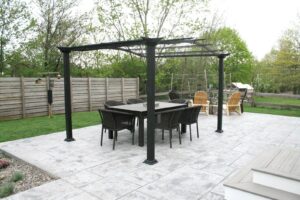 terrasse beton imprimé