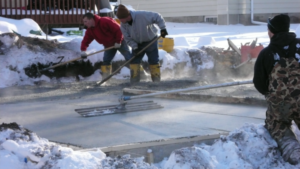 température minimale pour couler du béton