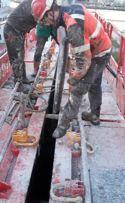 coulage du béton banché