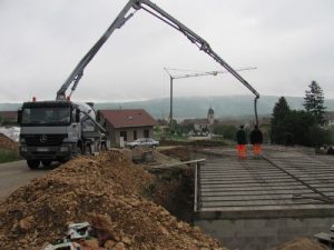 coulage au camion pompe à béton