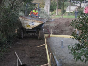 décharger du béton au sambron