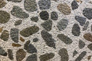 béton bouchardé aspect roche