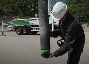 nettoyage d'une pompe à béton