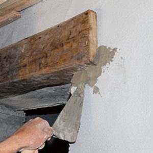 sceller un linteau au ciment prompt