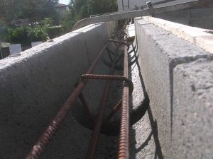 chaînage mur piscine