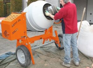 malaxeur béton chantier
